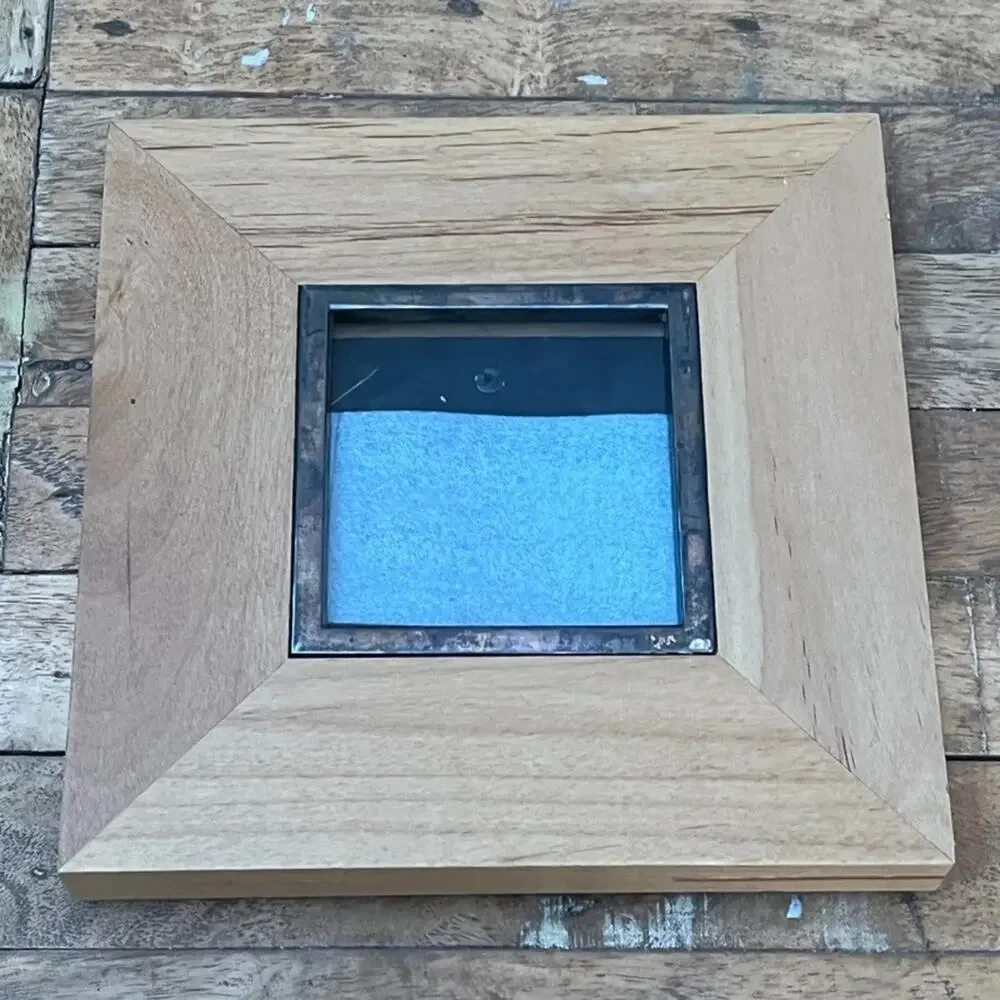 Umbra Metallic Square Picture Frame 3 x 3 in w/ Raised Tile Pattern